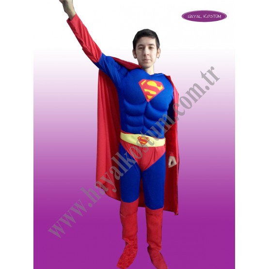 Superman Yetişkin Kostümü